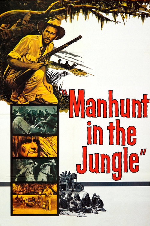 Movie poster for Manhunt in the Jungle (1958)