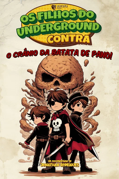 Movie poster for The Underground Children vs. The Rag Potato Skull (2025)
