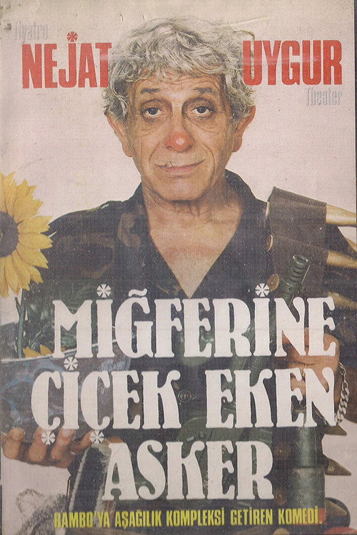 Movie poster for Miğferine Çiçek Eken Asker (1980)