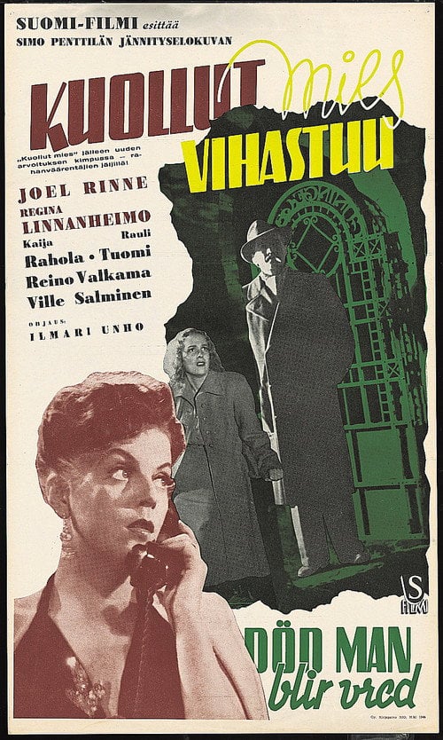 Movie poster for Kuollut mies vihastuu (1944)