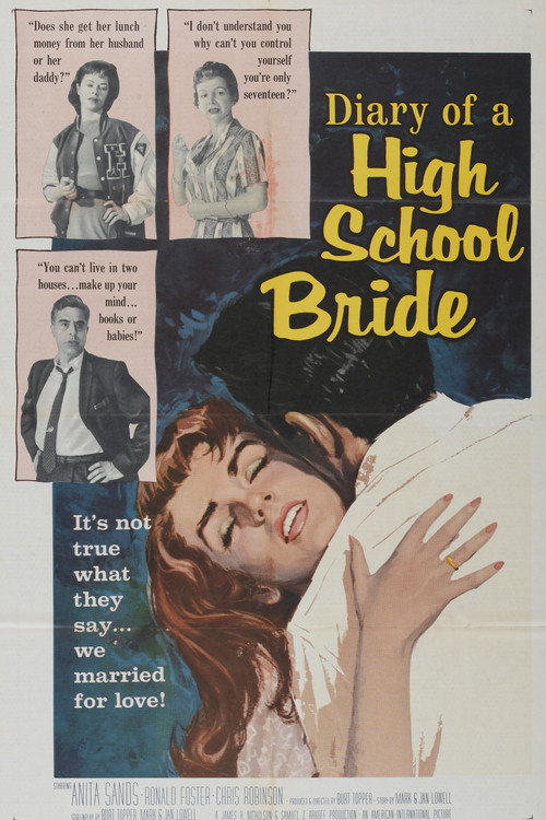 Movie poster for The Diary of a High School Bride (1959)