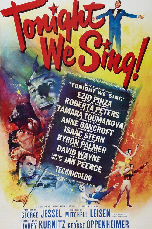 Movie poster for Tonight We Sing (1953)