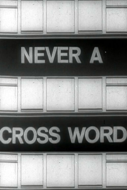 Never A Cross Word poster