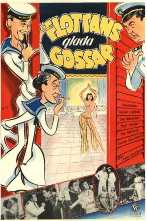 Movie poster for Flottans glada gossar (1954)
