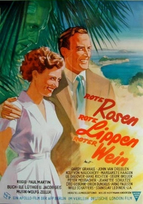 Movie poster for Red Roses, Red Lips, Red Wine (1953)