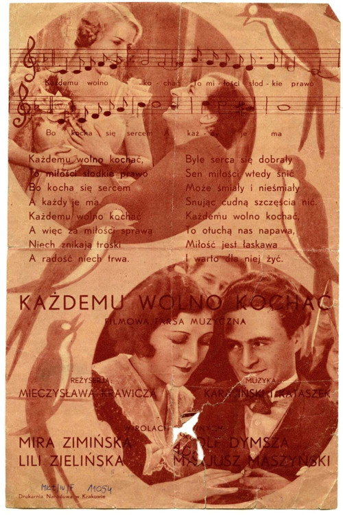 Movie poster for Anybody Can Love (1933)