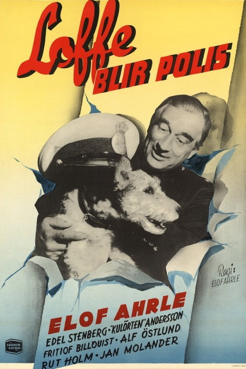 Movie poster for Loffe blir polis (1950)