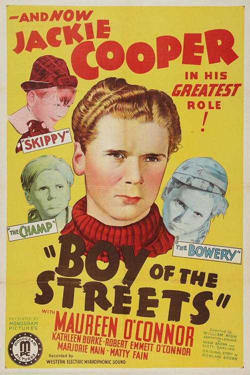 Movie poster for Boy of the Streets (1938)