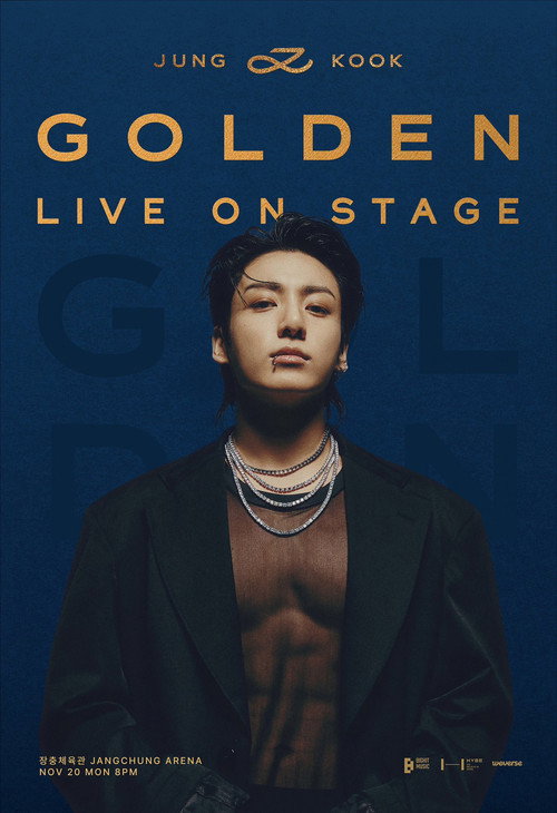 Movie poster for Jung Kook ‘GOLDEN’ Live On Stage (2023)