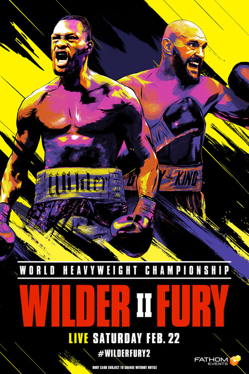 Movie poster for Deontay Wilder vs. Tyson Fury II (2020)