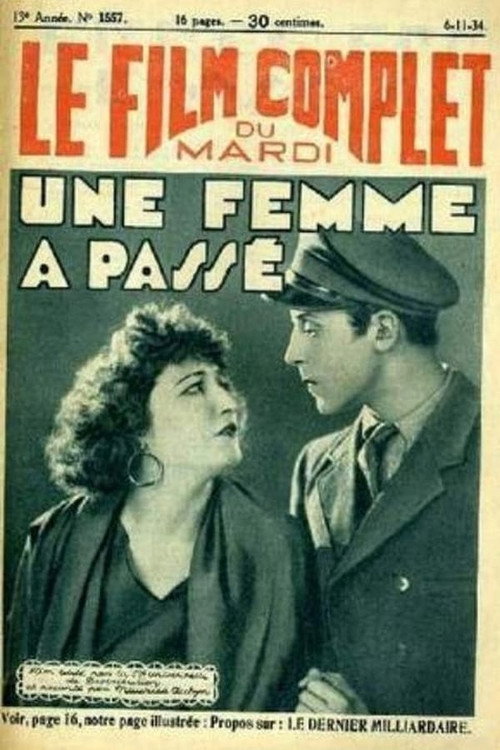 Movie poster for Une Femme a Passé (1928)