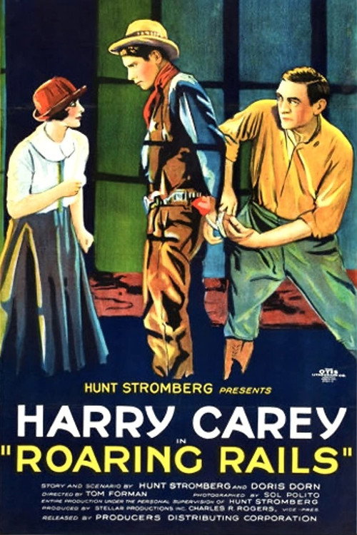 Movie poster for Roaring Rails (1924)