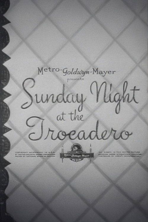 Movie poster for Sunday Night at the Trocadero (1937)