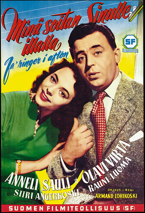 Movie poster for Minä soitan sinulle illalla (1954)