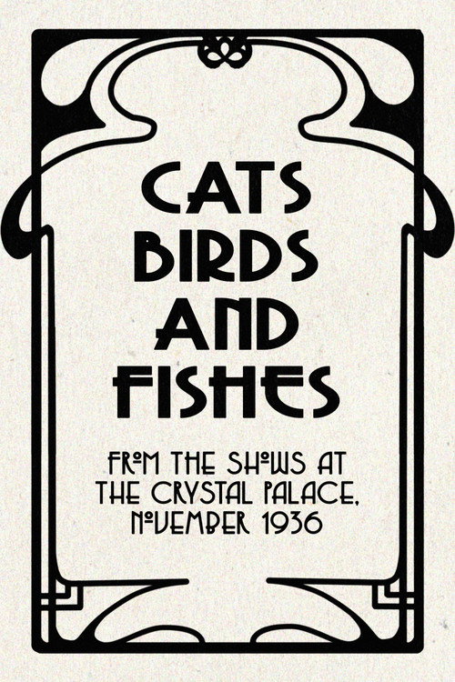 Movie poster for Cats, Birds and Fishes (1936)