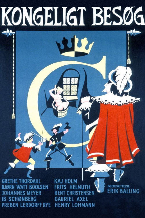 Movie poster for Kongeligt besøg (1954)