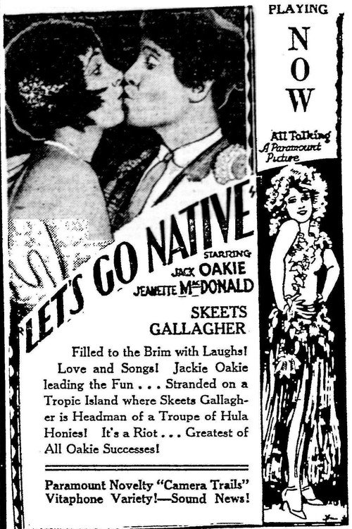 Movie poster for Let's Go Native (1930)