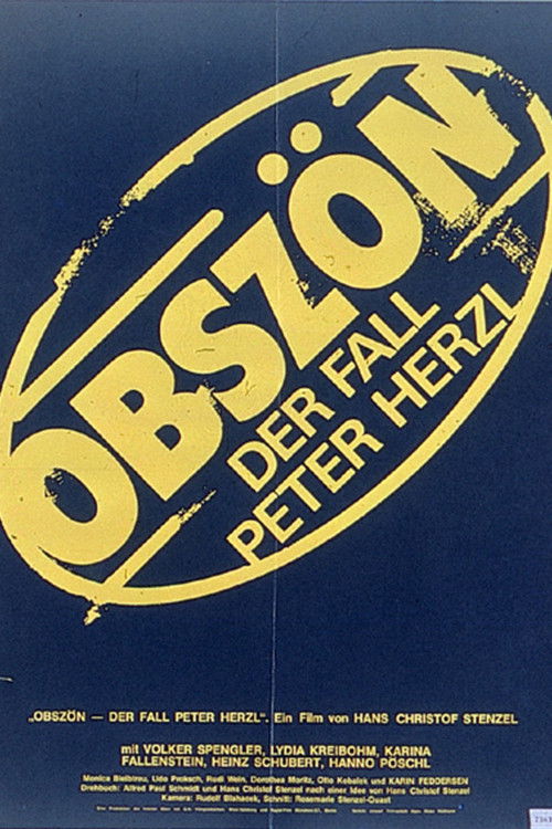 Movie poster for Obscene: The Case of Peter Herzl (1981)