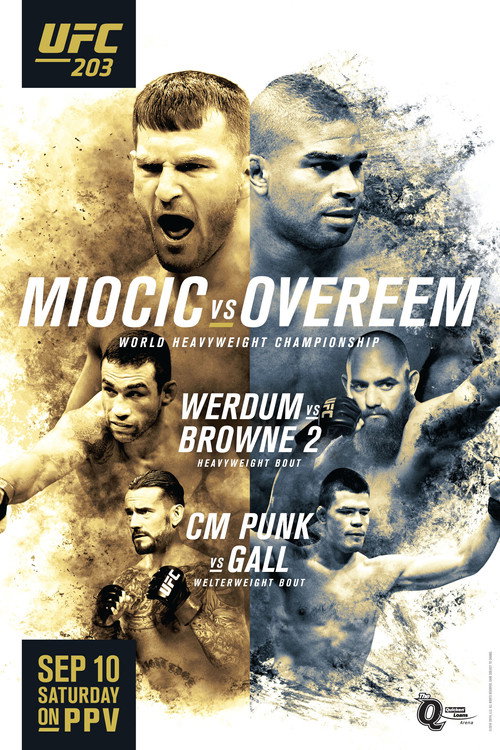 Movie poster for UFC 203: Miocic vs. Overeem (2016)