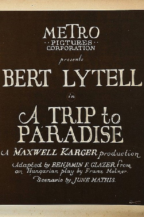 Movie poster for A Trip to Paradise (1921)