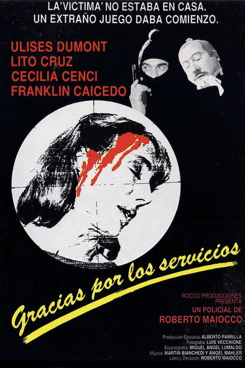 Movie poster for Gracias por los servicios (1988)