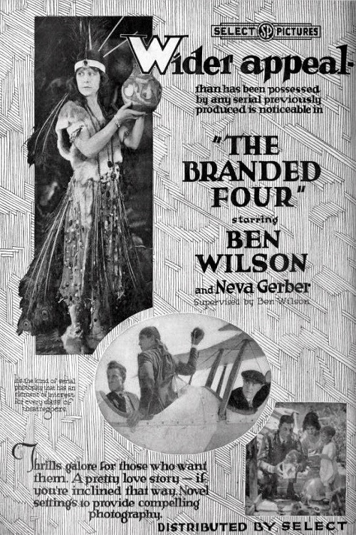 Movie poster for The Branded Four (1920)