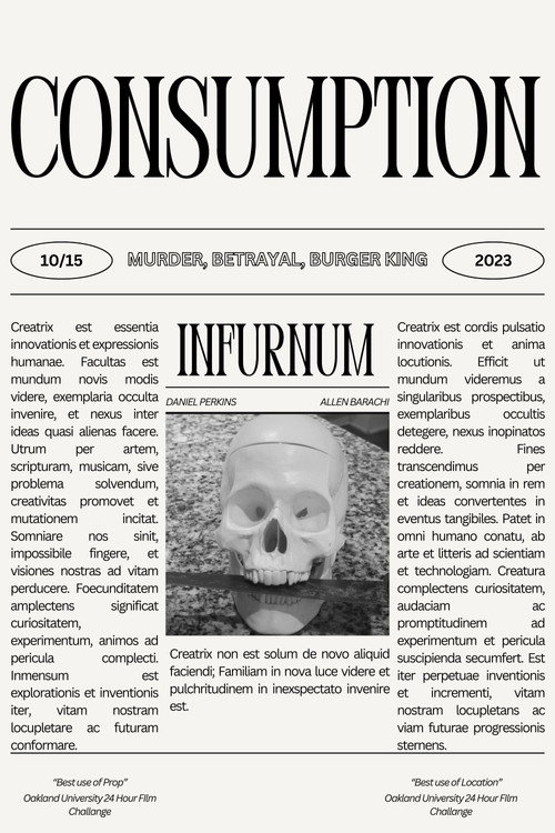Movie poster for Consumption (2023)
