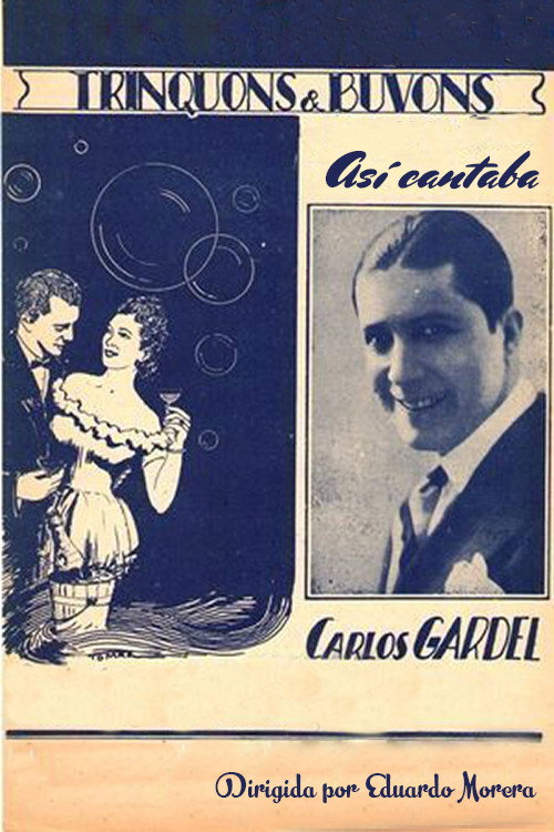 Movie poster for Así cantaba Carlos Gardel (1935)