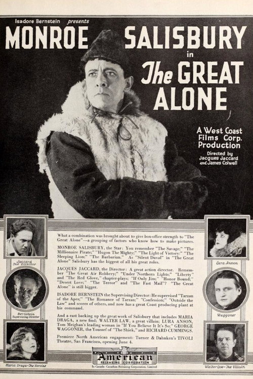Movie poster for The Great Alone (1922)