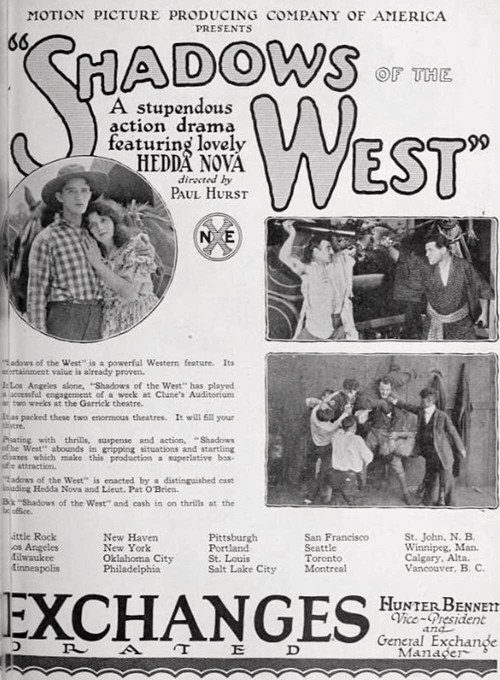 Movie poster for Shadows of the West (1921)