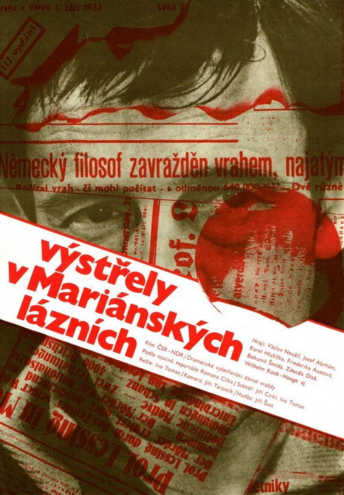 Movie poster for Gunshots in Mariánské Lázně (1974)