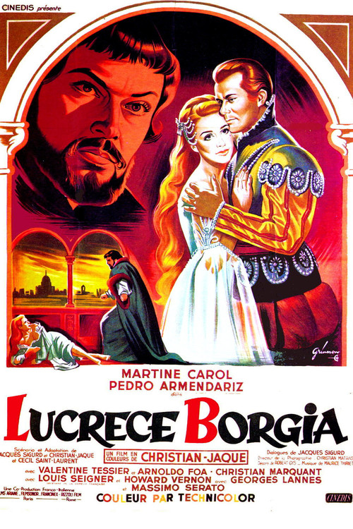 Movie poster for Lucrèce Borgia (1953)