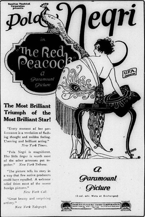 Movie poster for The Red Peacock (1920)