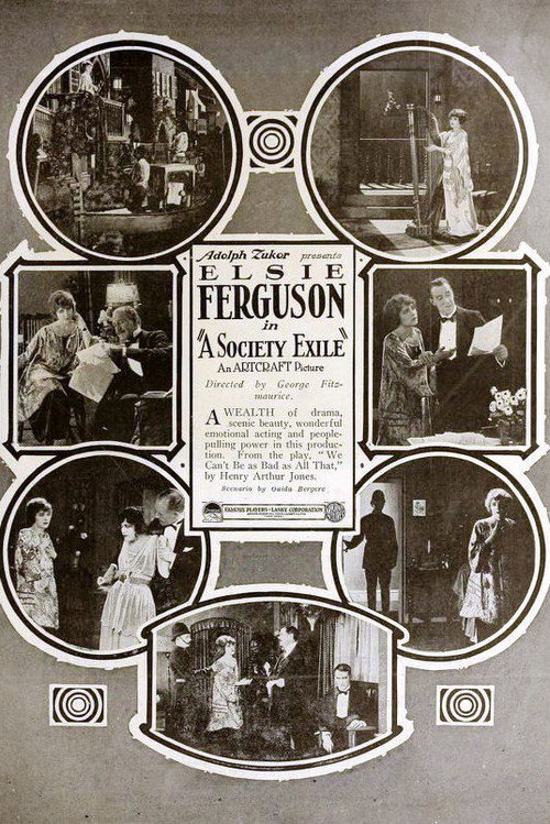 Movie poster for A Society Exile (1919)