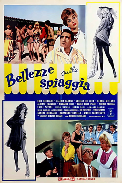 Movie poster for Bellezze sulla spiaggia (1961)