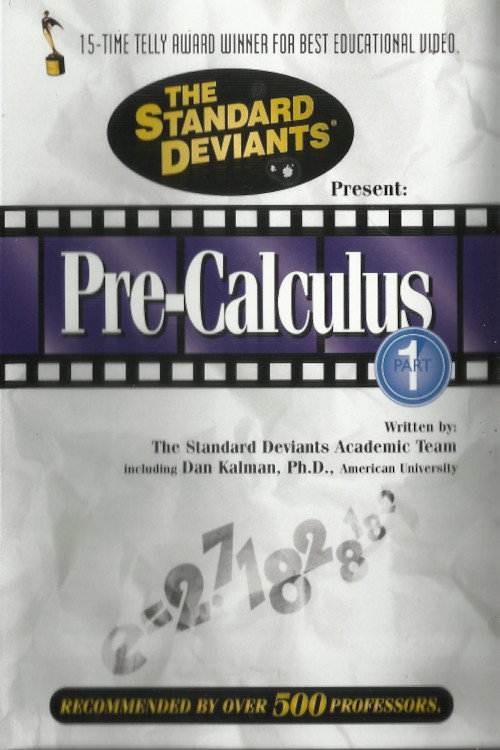 Movie poster for The Standard Deviants: The Dangerous World of Pre-Calculus, Part 1 (1996)