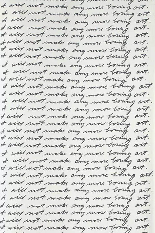 Movie poster for I Will Not Make Any More Boring Art (1987)