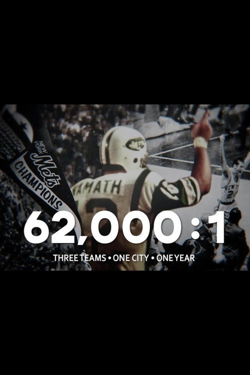 Movie poster for 62,000:1 Three Teams One City One Year (2019)