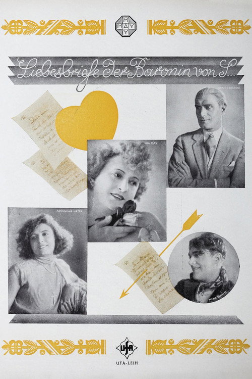 Movie poster for Love Letters of Baroness S (1924)