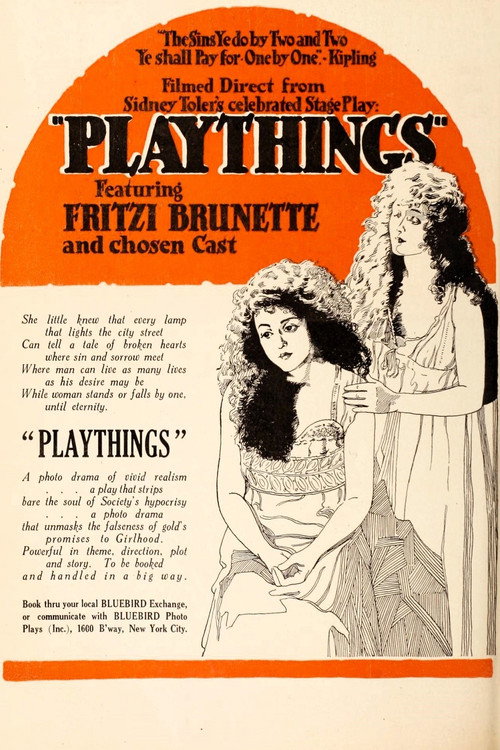 Movie poster for Playthings (1918)