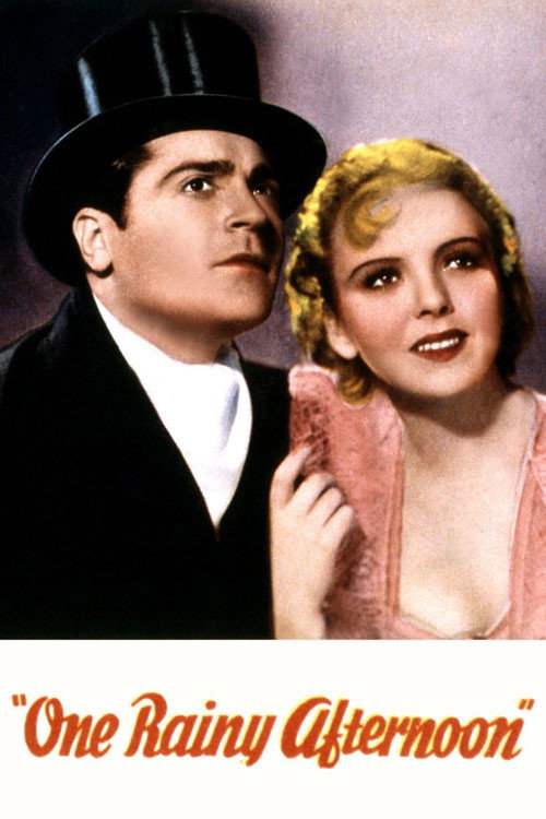 Movie poster for One Rainy Afternoon (1936)