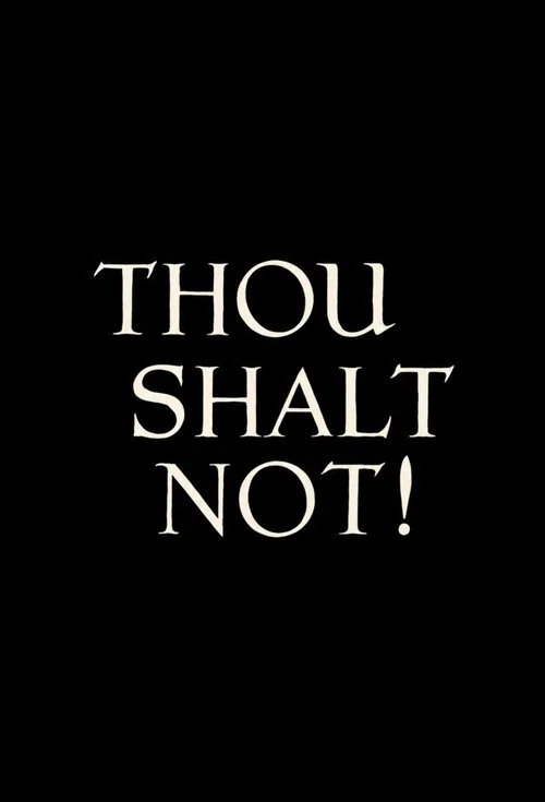 Movie poster for Thou Shalt Not (1910)