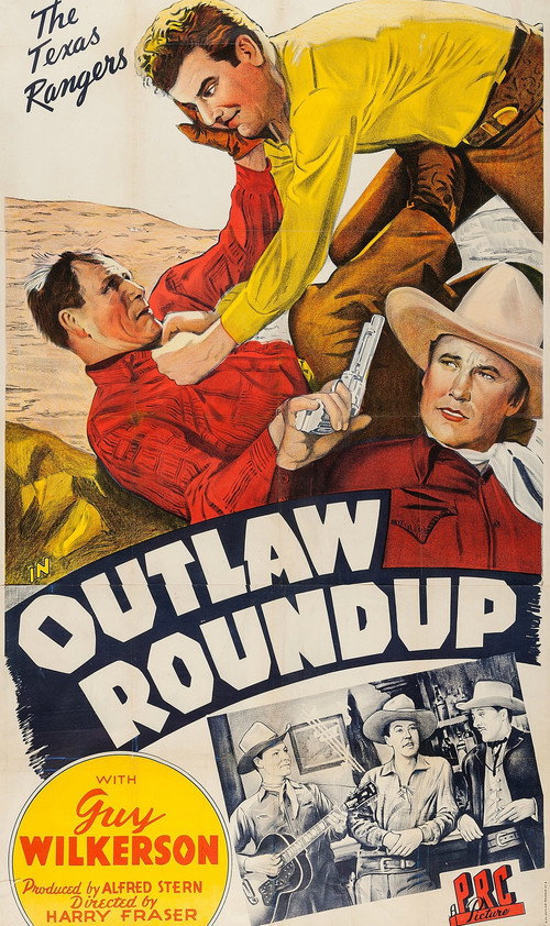 Movie poster for Outlaw Roundup (1944)
