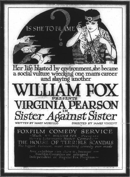Movie poster for Sister Against Sister (1917)