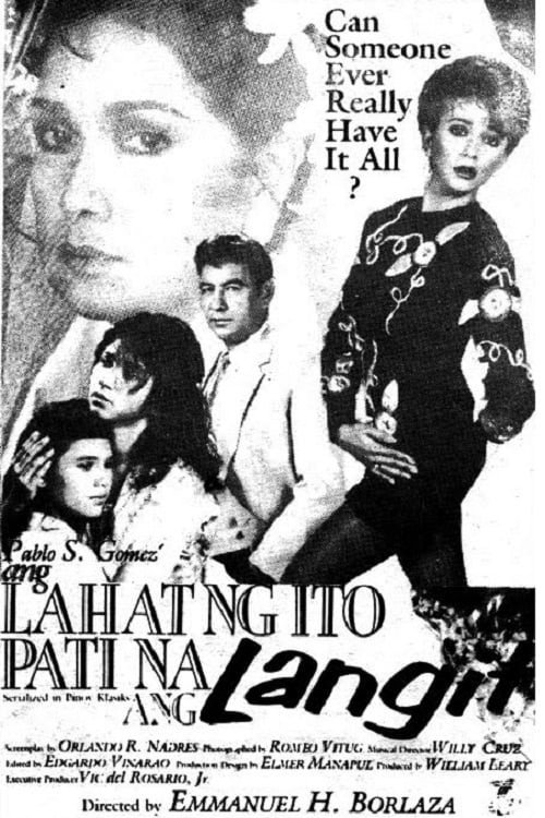 Movie poster for Ang Lahat Ng Ito Pati Na Ang Langit (1989)