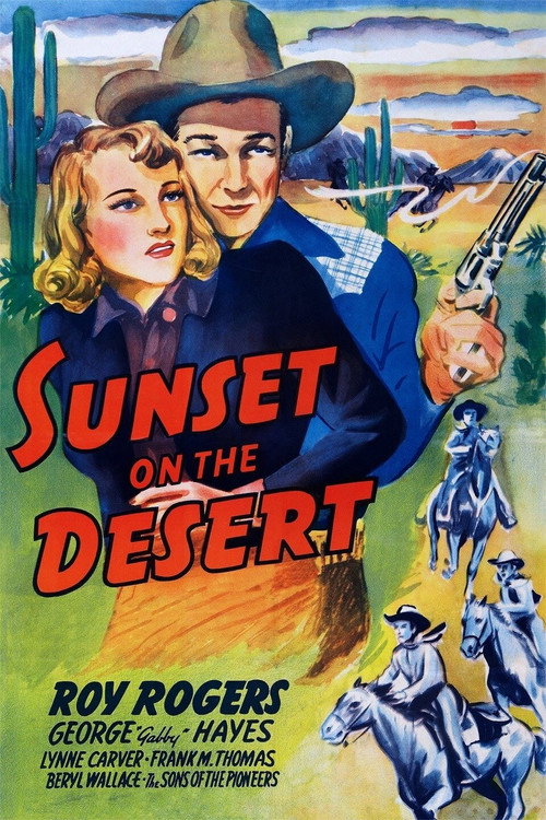 Movie poster for Sunset on the Desert (1942)