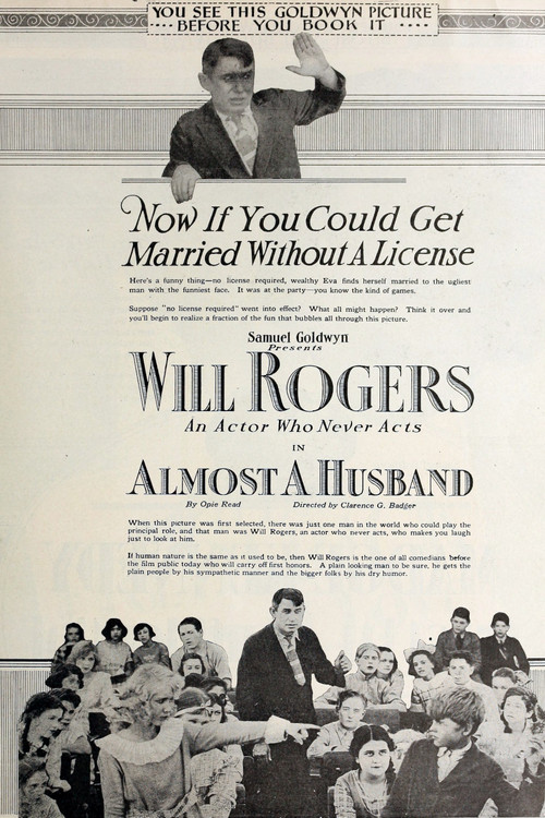 Movie poster for Almost a Husband (1919)