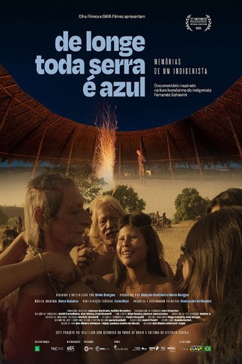 Movie poster for De longe toda serra é azul (2022)