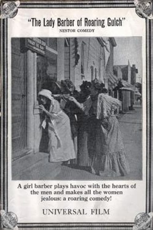 Movie poster for The Lady Barber of Roaring Gulch (1912)