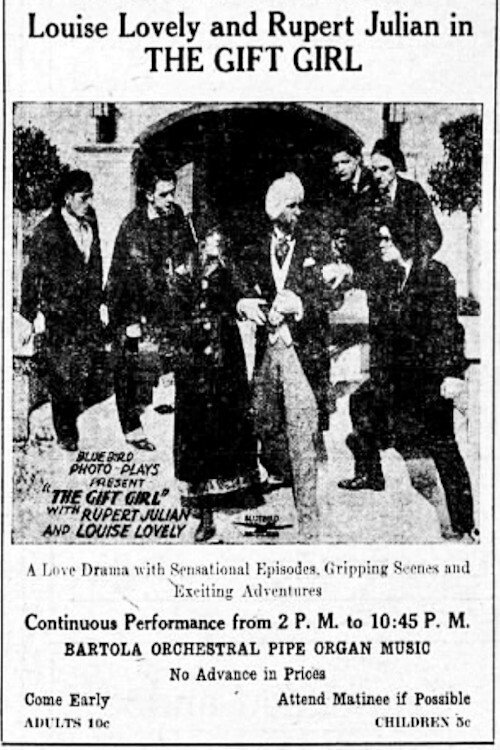 Movie poster for The Gift Girl (1917)